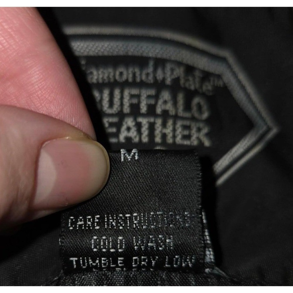 Diamond Plate Leather Vest Mens Medium Black Biker‎ Patchwork #Motorcycle - Picture 10 of 10